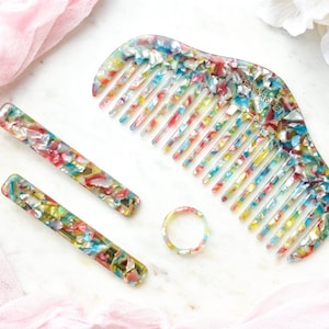 RuYi Hair Comb | Italian Resin Cellulose Acetate image 8