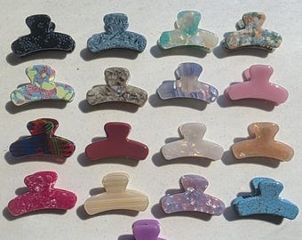 Mini French Claws in 17 stunning colors | Italian Acetate