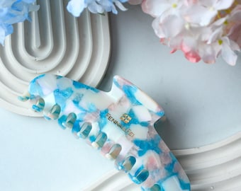 Barrette Griffe Mini Cristal Bleu Bébé - 3/4 Pouces, Marque NY Fashion Accessories, Neuf Avec étiquettes