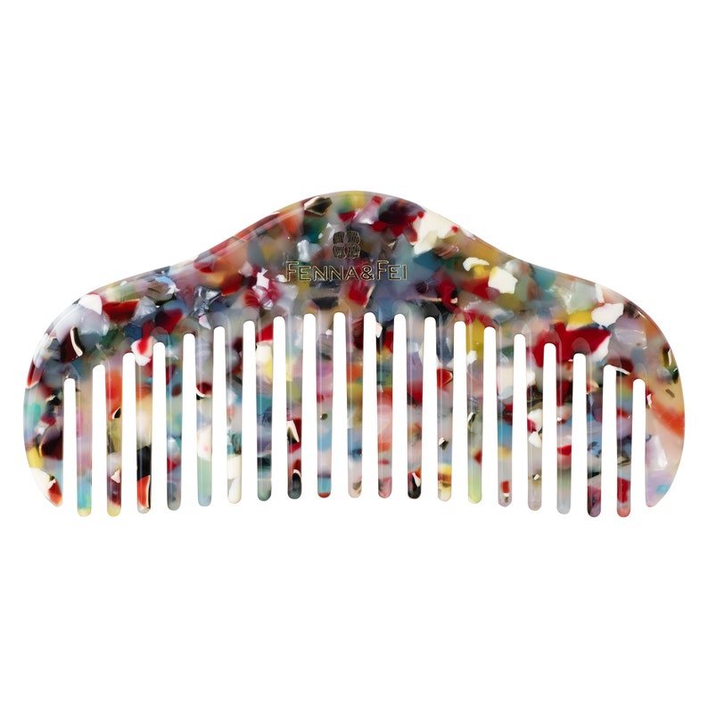 RuYi Comb Collection Acetate Resin Hair Comb Gift Tortoise Shell Cellulose Acetate image 4