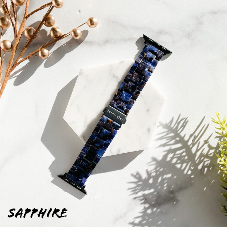 Plantbased Apple Watch Band Italian Acetate Tortoise Shell Etsy