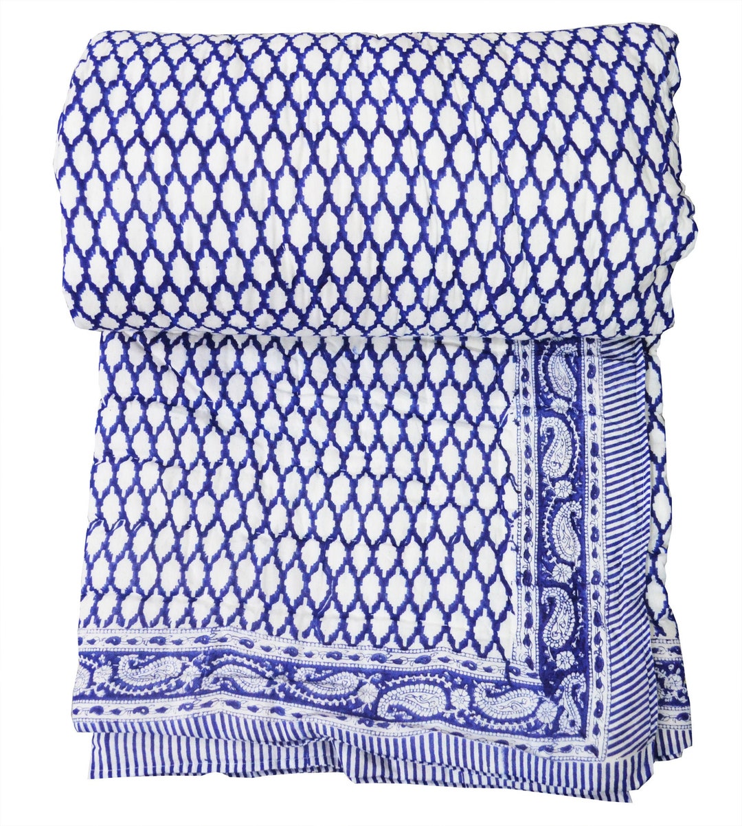 Traditional Hand Block Print New Indian Ethnic Handmade In Side Doctor