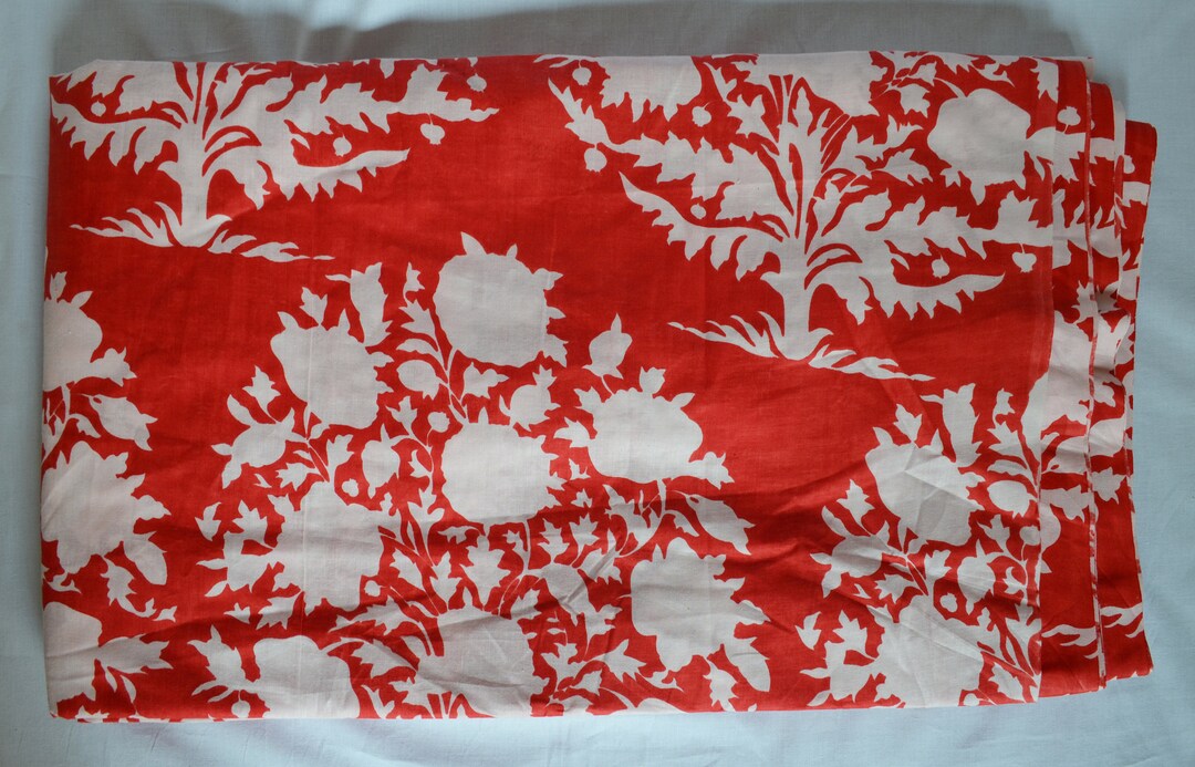Desginer Dressmaking Fabric, Indian Summer Handmade Fabric Organic