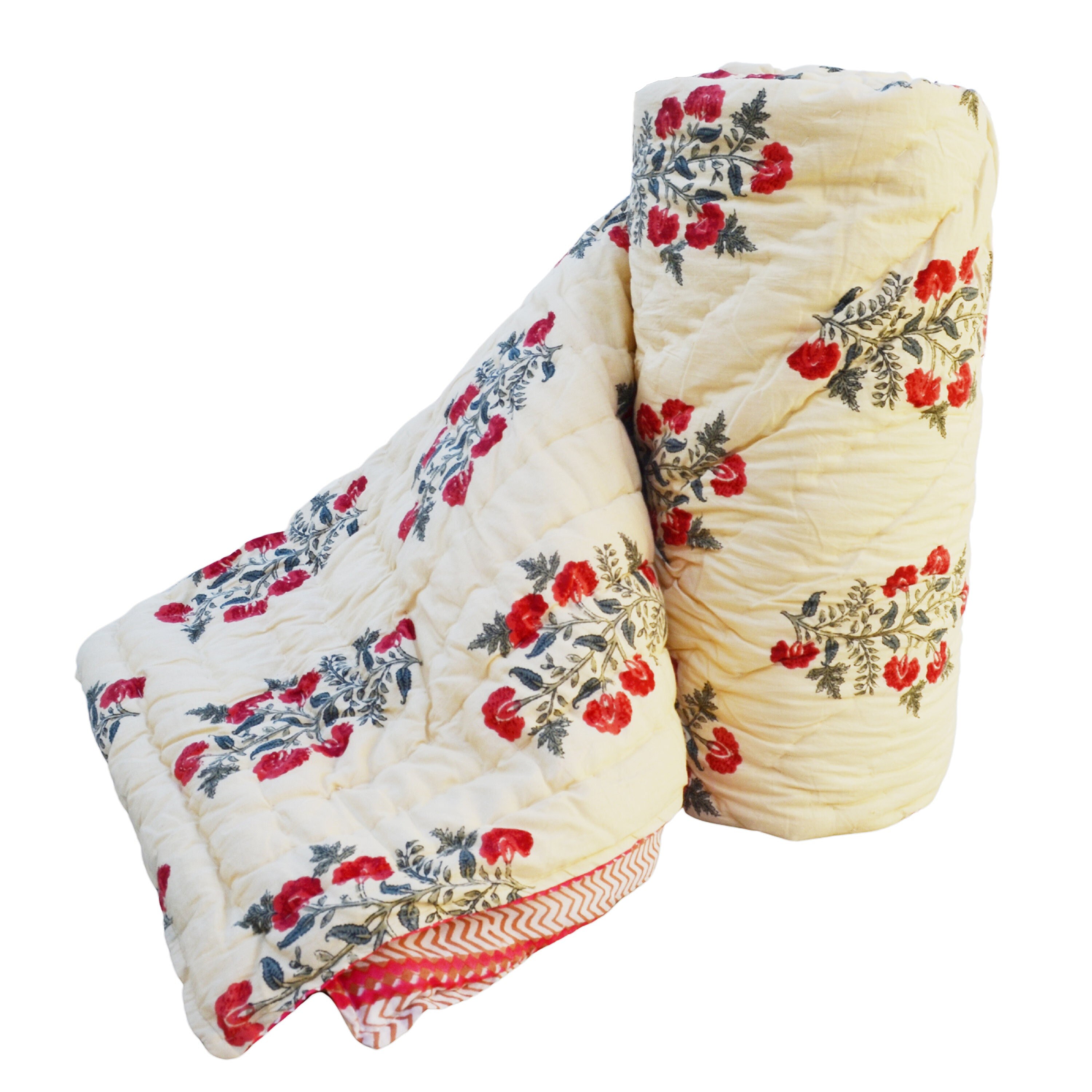 Indian Cotton Winter Warm Razai Cotton Voile Handmade Razai Etsy