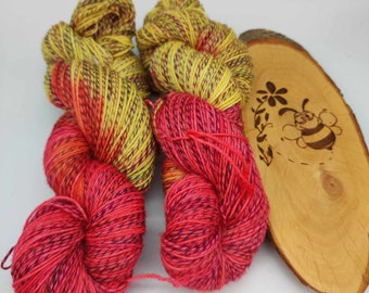 Hand-dyed sock yarn wool new wool crochet knit 4-fold poaching