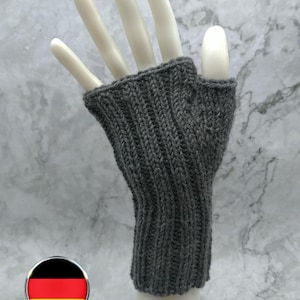 Strickanleitung Arm Stulpen mit Daumenkeil, Deutsch