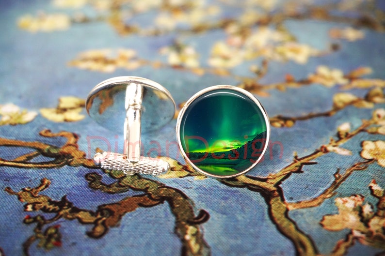 Aurora Jewelry Northern Lights Aurora Jewelry Northern Lights Aurora Cufflinks
