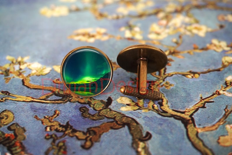Aurora Jewelry Northern Lights Aurora Jewelry Northern Lights Aurora Cufflinks