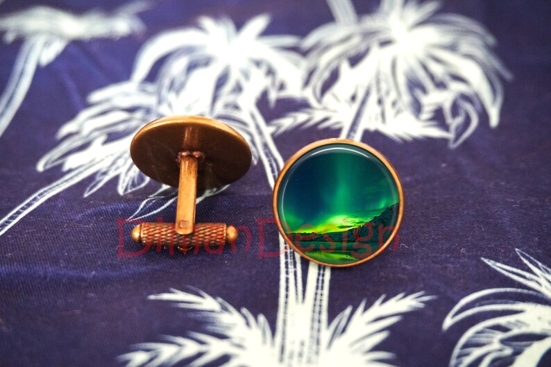 Aurora Jewelry Northern Lights Aurora Jewelry Northern Lights Aurora Cufflinks