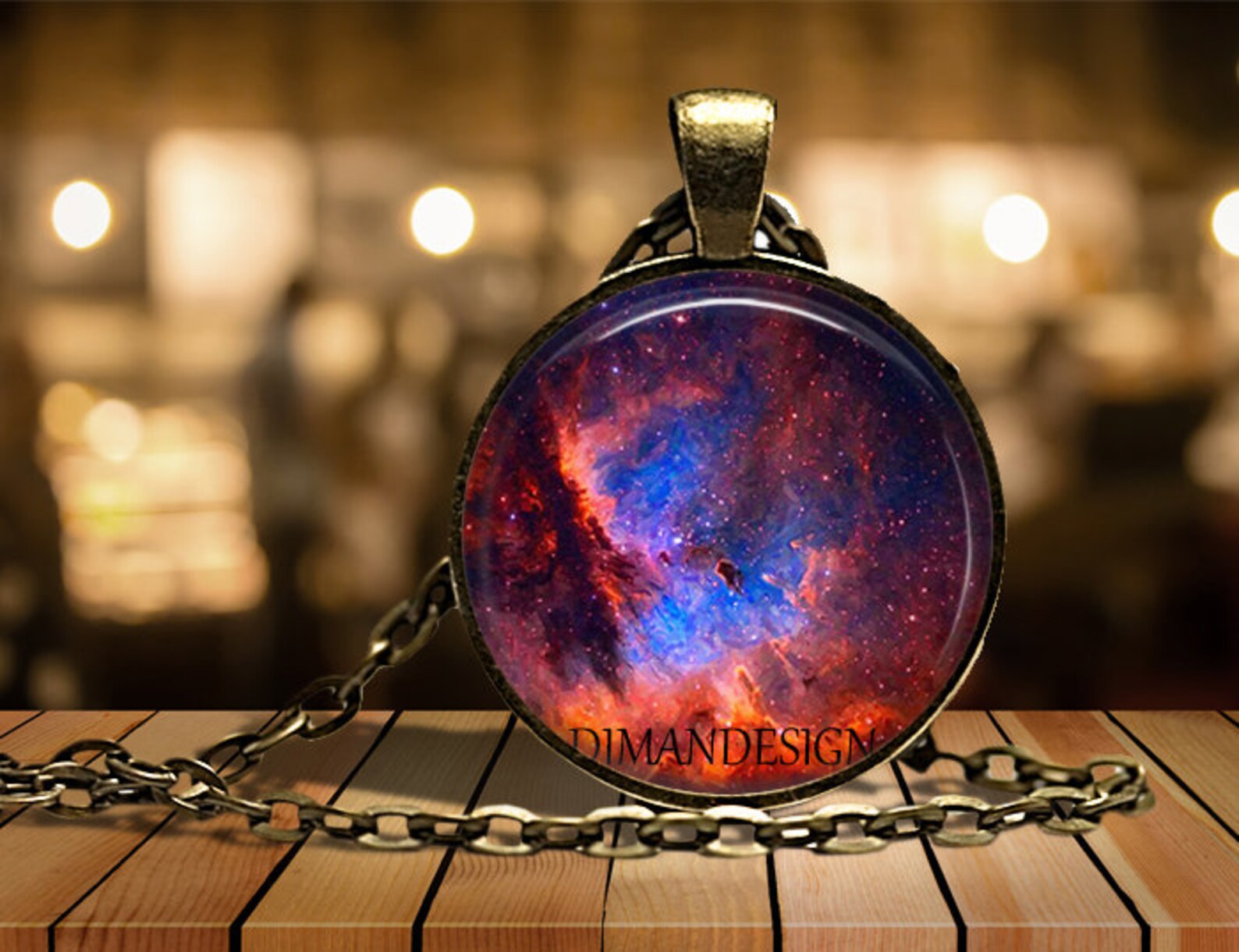 Galaxy Necklace Galaxy Jewelry Galaxy Pendant Etsy