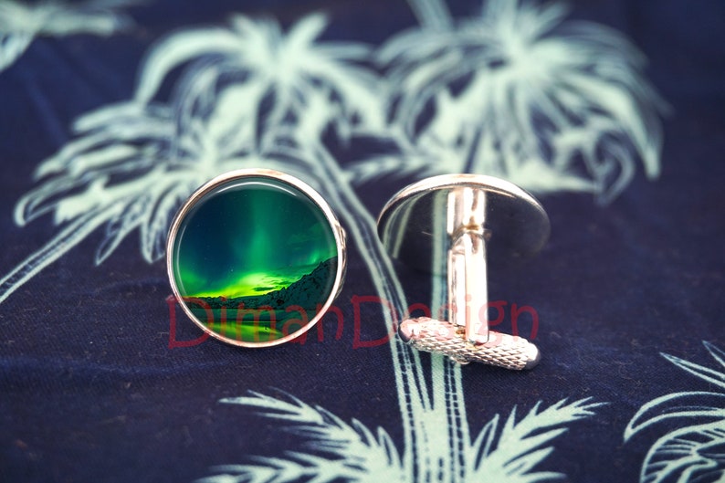 Aurora Jewelry Northern Lights Aurora Jewelry Northern Lights Aurora Cufflinks