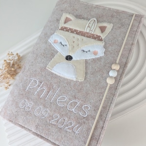 U-Heft-Hülle personalisiert aus Filz – Handmade Etui für Untersuchungsheft und Impfpass – Geschenk für Babys