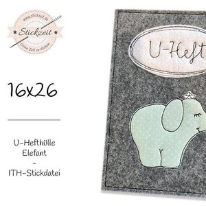 U-Hefthülle Elefant - ITH-Stickdatei