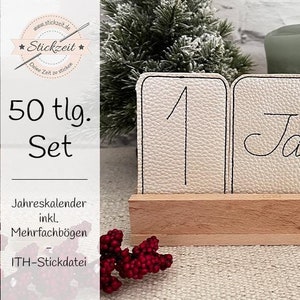 Calendario anual - Archivo de bordado ITH
