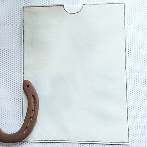 Blank equine passport cover - ITH embroidery file