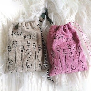 Bolsa de cables - Archivo de bordado ITH