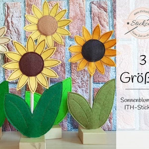 Conjunto Girassol - Arquivo de bordado ITH