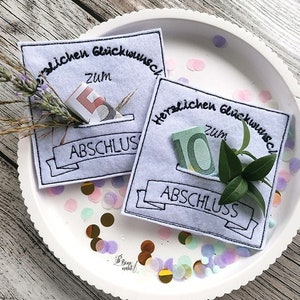 Diploma di maturità che esaudisce i desideri - File di ricamo ITH