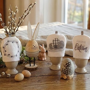 Eierwärmer für Ostern aus Stoff - ITH-Stickdatei