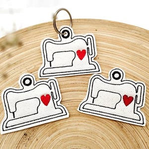 Portachiavi macchina da cucire - file ricamo ITH