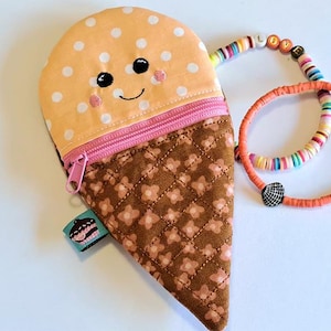 Sac à cornet de glace - Fichier de broderie ITH - 15x24