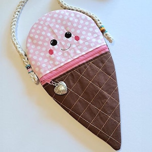 Sachet de cornet de glace - Fichier de broderie ITH - 18x30