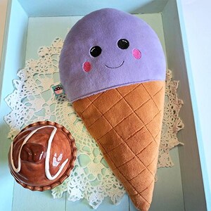 Coussin cornet de glace - fichier de broderie ITH