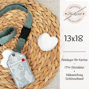 Tags para cartões - arquivo de bordado ITH + instruções de costura de cordão