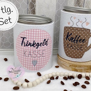 tip jar money box banderoles - ITH embroidery file