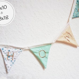 ITH embroidery file pennant chain