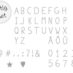 Mini ABC with numbers and special characters