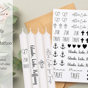 baptism - candle tattoo