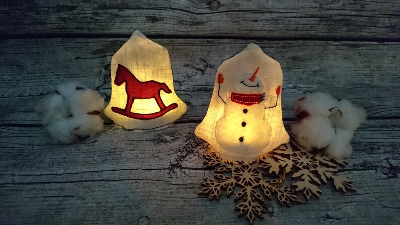 LED tealight cover 8 tlg. Bells