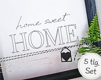 home_sweet_HOME - redwork embroidery file