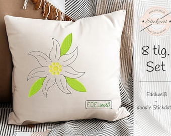 Edelweiss - doodle embroidery file