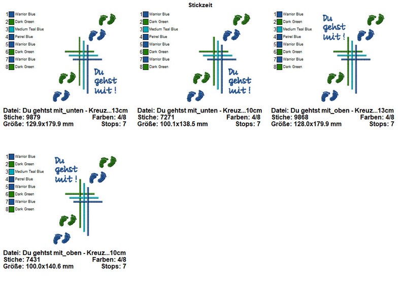 Du gehst mit Kreuze Gotteslobhülle Vollstick Bild 5