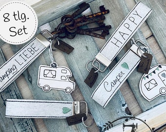 Key ring band CampingLIEBE - ITH embroidery file