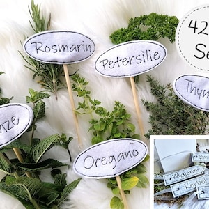 Herb signs - ITH embroidery file