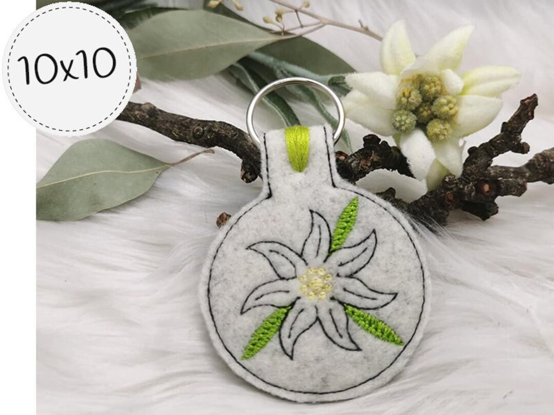 Keychain Edelweiss - Etsy