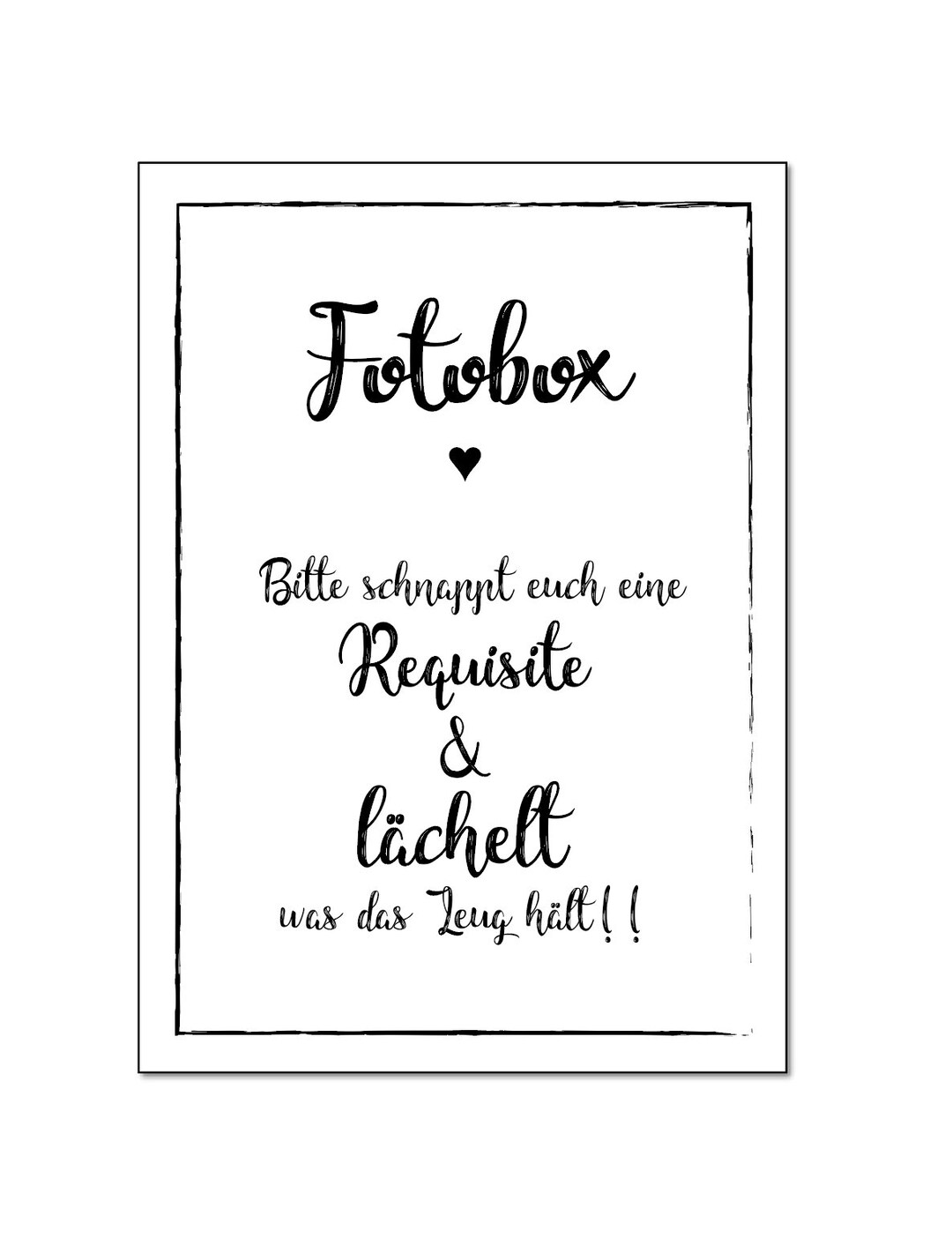 Plakate für Hochzeit Vintage A2 Fotobox Etsy.de
