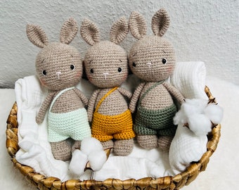 Gehäkeltes Amigurumi Häschen ,Alcapa Wolle,handgemacht, Häkeltier,  Kaninchen,