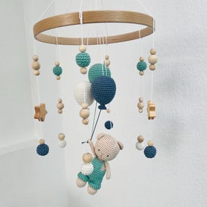 Baby Mobile Bear with Balloons