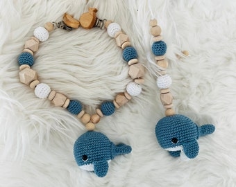 Set stroller chain + Maxicosi pendant whale