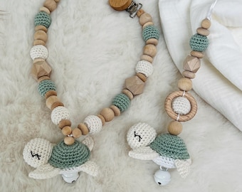 Set cadena para cochecito + remolque Maxi-Cosi tortuga