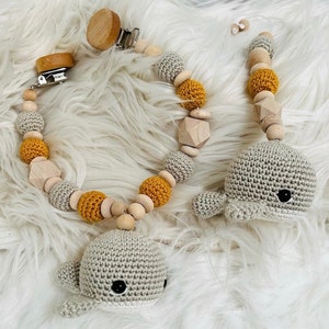 Set stroller chain + Maxicosi pendant whale