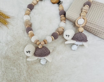 Set cadena cochecito + colgante Maxicosi tortuga