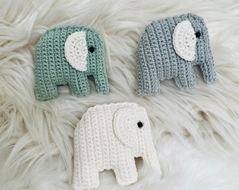 Crocheted Amigurumi elephant, cotton, handmade, crochet animal,elephant crocheted