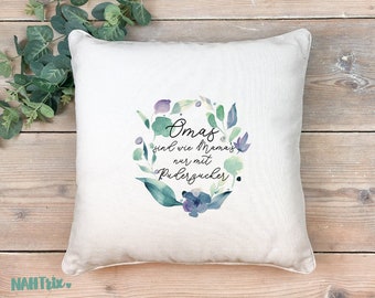 Pillows, cover, grandmas are like moms, only with icing sugar, gift, gift idea, grandma, favorite grandma, birthday, Mother's Day, grandchildren, grandchildren