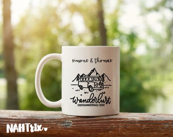 Personalisierte Tasse, Wanderlust, Bully, Together ,favourite place, Eltern, Du bist wunderbar, Herz, Geburtstag, Tasse, Geschenk