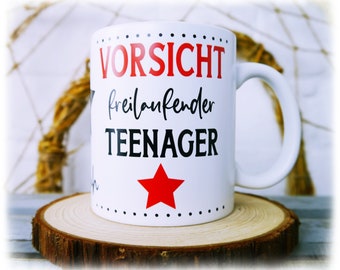 Tasse mit coolem Spruch, Teenager, Jugendweihe, Wunschname, Geschenkidee